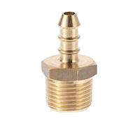 1/2" BSP Male Threaded Fulham Nozzle for 8mm BORE Orange Propane LPG Gas Hose