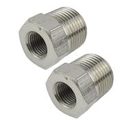 1/2" BSP Male to 1/4" BSP Female Thread Adapter Hex Bush Air Fitting 2 PK FT047