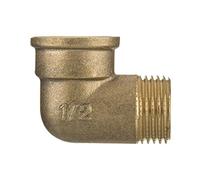 1/2" BSP Thread Pipe Connection Elbow Male x Female Screwed Fittings Iron Cast Brass