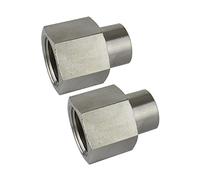 1/2" BSP to 1/4" BSP Female Reducing Socket Air Compressor Fitting 2 Pack FT034