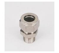 1/2" BSPT Male Thread 304 Stainless Steel Fit 18mm OD Tube Coupler Adapter Connector Compression Fitting for Tubing