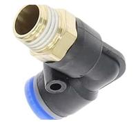 1/2" BSPT Male Thread Pipe Connector Hose Tube - Solid Brass Quick Joint Fitting for Home DIY Projects, 1pc(4mm)