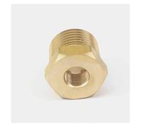 1/2" BSPT Male x 1/8" NPT Female Reducing Bushing Brass Pipe Fitting Connector Adapter Air Gas Fuel Water