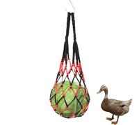 1/2 Chicken Vegetable String Bag - Chicken Cabbage Feeder, Chicken Veggies Skewer Fruit Holder | Chicken Treat Feeding Tool with Hook, Poultry Fruit Holder for Hen Goosse Duck, Multi Colors