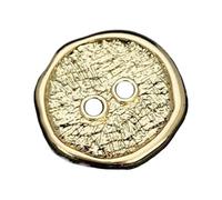 1.2 cm 1.5 cm 1.8 cm 2 cm Buttons Two-Hole Buttons Metal Decorative Sew-on Buttons, Gold, 20mm 3 Pcs