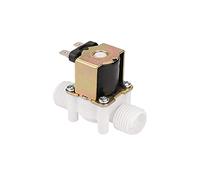 1/2" DC 24V Water Valve Solenoid Electric Solenoid Water Valve N/C Air Water Closed Inlet Flowing Switch Tools Plastic for Water Dispenser Air Water Oil
