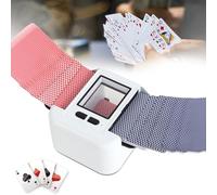 1-2 Deck Automatic Card Shuffler Machine 2000Mah Typec Rechargeable Card Shuffler Machine One-Press Operation Low Noise Intelligent Sensing Uno Card Shuffler Machine for Poker Uno Blackjack