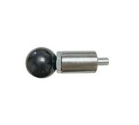 1/2" Diameter T knob Spring Loaded Pop Pin Spring Loaded Zinc Plated Steel Plunger POP Pull Pin Tire Carrier Pin , Black Plastic T-Handle Knob Round Nut W/Grub Screw Lock (Ball- Handle)