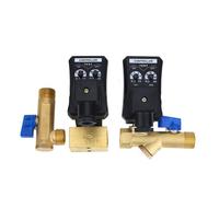 1/2" DN15 Automatic Electronic Drainer 12V/24V DC 110V/220V AC Timer Air Compressed Gas Tank Drain Valve(Ac220v,Opt-B)