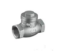 1/2" DN15 Check Valve Stainless Steel Valvula One Way Swing Check Valve Female Thread WOG 200PSI air Compressor Valve