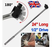 1/2" Drive Breaker Bar 24" 600mm Long Strong Arm Power Bar Wheel Wrench - Uk