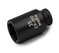 1/2" Drive Deep Impact Socket 35mm Metric CR-MO 6 Point for Easy Removal of Axle Shaft Nuts