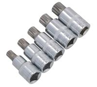 1/2" Drive Male Spline Triple Square Tamper Proof Shallow Sockets M10 - M18