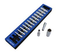 1/2" Drive Metric Double Deep 12 Sided Bi-Hex Sockets 10mm - 24mm 15pc