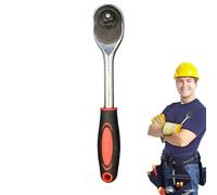 1/2 Drive Ratchet Wrench, 1/2 Drive Latch, Quick-Release Socket Wrench Reversible Ratchet Wrench, Soft Grip Ratchet Handle Steel Hand Tools for Worker