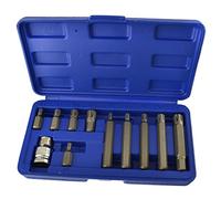 1/2" Drive Ribe Bit Socket Set M5 - M12 Short (30mm) and Deep (75mm) 11pcs Set