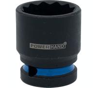 1/2" Drive Shallow Impact Socket 12 Point 24mm Powerhand KI-S12-S24A