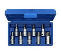 1/2" Drive Shallow Metric Hex/Allen Key Bit Socket 4mm - 17mm 9pcs Bergen