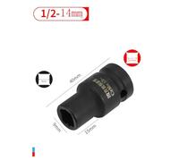 1/2 Drive Square Tap Socket Rethreading Adapter Steel | Designed with profile to fit tap shanks securely using a standard half inch drive ratchet restricted spaces.