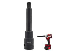1/2" Drive T50 Impact Socket Extra Long 100mm,T50 Torx Bit Socket Male Star High Strength Impact Rated for Mechanics & DIY Projects, t50-100 Torx Bit for Hard to Reach Areas & Professional Use