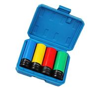 1/2" Drives Colored Protective Wheel Impacts Socket Set for Safe and Antiscratch Lugs Nut Handling in Various Vehicles Mechanics Tools