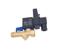 1/2 Electric Drain Timer 12V 24V 220V 16bar Solenoid Valve Water Controller 2 Way(220v,ETD-B)
