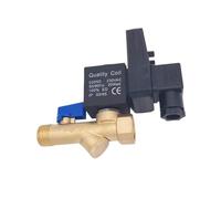 1/2 Electric Drain Timer 12V 24V 220V 16bar Solenoid Valve Water Controller Brass 2 Way Compressor Automatic Valve(ETD-A,DC12V)