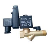 1/2" Electric Timer Water Electronic Drain Solenoid Valve for Air Compressor Condensate Electric Drain(12VDC_Opt-A)