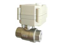 1/2'' Electric Valve DC/AC9V-24V 3/7 Wires Motorized Crane NPT/BSP Thread DN15 with Manual for Agua, Brewing, Plumbing(Indicator and Manual,BSP Thread_AC DC 9V-24V_CR303)