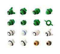 1/2" External Thread Plastic Plug Water Pipe Thread Accessories Water Pipe end Cap Plumbing Accessories Diameter 20MM(6)
