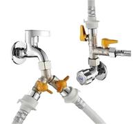 1/2" Fittings All Copper Plating 3-Way 4-Way Gas Valve Corner Valve Ball Valve Water Heater Faucet Switch Shunt Outlet Conversion(P)