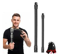 1/2 Flexible Shaft Extension Extender Torque Socket Ratchet Spanners Electric Wrench Connecting Rod, 360° Flex Reach Extensions Bar for Outlets, Portable Hand Drive Tool for Tight Spaces (Mix)