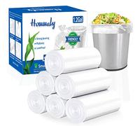1.2 Gallon Trash can Liners,Small Clear Garbage Bags 300,Extra Strong 1 2 Gal Trash Bag,Fit 4.5-6 liters Trash Bin Liners for Home Office Kitchen