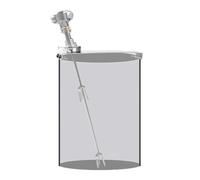1/2 HP Tank Barrel Air Agitator Stirring Machine, 50 Gallon Pneumatic Paint Mixer, The Air Control Valve Adjusts The Speed and Mixes More Evenly, with Support Hanger, Folding Propeller
