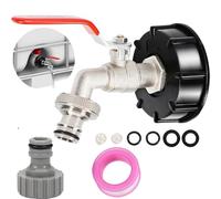 1/2 IBC Tank Adapter Valve for S60x6 Water Tank 1000l IBC Adapter Garden Hose Water Tank Hose Connection