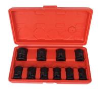 1/2" Impact Socket Set Metric 10 Pce Hilka