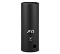 1/2 in. Drive 20 mm 6-Point Metric Deep Impact Socket