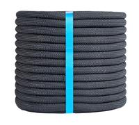 1/2 Inch 200ft Climbing Rope, Double Braided Polyester Arborist Rope, Heavy Duty Nylon Rope for Anchor, Tree Work, Cargo, Pulling, Sailing(Black)