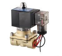 1/2 Inch 220 V AC Direct Controlled Brass Solenoid Valve for Water Air Use in Marine Equipment and Offshore Fluid Control Systems