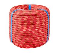 1/2 Inch 50ft Double Braided Polyester Arborist Rope, Heavy Duty Nylon Rope for Anchor, Tree Work, Cargo, Pulling, Sailing(Red)
