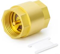 1/2 Inch Brass Check Valve High Pressure 1.6Mpa Way Flow Control for Hydraulic Pipes DN15(1/2)