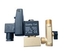 1/2 Inch Brass Electric Drain Valve with Timer for Water 220V 110V 24V 16bar 1Pcs(Opt-B,110VAC)