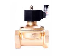 1/2 inch Brass Normally Closed Solenoid Valve 220V 12V 24V Direct Acting Solenoid Valve with LED Light(DC12V)