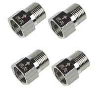 1/2 inch Brass Threaded Check Valve, BSP Male Female 1-Way Non-Return Check Valve for Water Tank Water Heater Bathroom Pipe-4 PCS