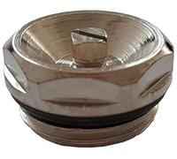 1/2" Inch BSP Nickel Plated Manual Mechanical Radiator Air Vent Bleed Plug Valve