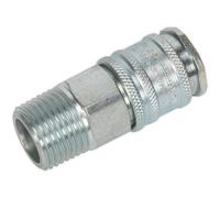 1/2 Inch BSPT Coupling Body Adaptor - Male Thread - High Flow Rate Coupler