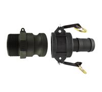 1/2 Inch Camlock Coupling Kit Type C And Type F Polypropylene Quick Connect Hose Fittings