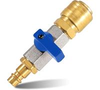 1/2 Inch Compressed Air Stopcock, Compressed Air Quick Release Coupling, Compressed Air Ball Valve 1/2 Inch, Air Filling Valve, with Nozzle NW 7.2, Compressed Air Tool Accessories