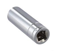 1/2 Inch Deep Socket Wrench Set with 8-27mm Hex Adapter Heads, Chrome Vanadium Steel Ratchet Tool for High Torque, Compatible with 1/2" Drive to(18mm)