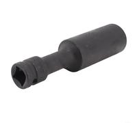 1/2 Inch Drive Hex Socket Wrench Adapter for Lithium and Pneumatic Tools, High Durability Chrome Vanadium Steel, 128mm Length (24mm)